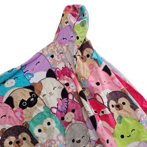 Original Squishmallows Hooded Bath Towel Multi Character Print Kelly Toys LLC